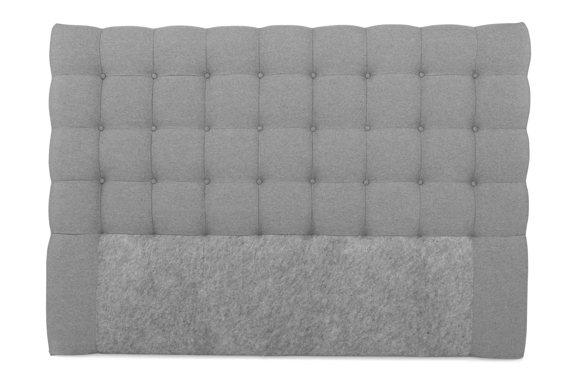Sengetilbehør & Sengegavl-Royal Sengegavl med Knapper 180 cm Lysegrå