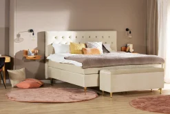Kontinentalsenger-Royal Velvet Komplett Sengepakke210x210 cm Beige