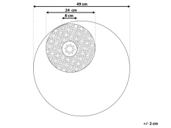 Skilt-Rubidium Veggdekorasjon Med Skjell 49 cm Svart