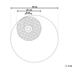 Skilt-Rubidium Veggdekorasjon Med Skjell 49 cm Svart