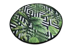 Rund Matte Tropic - Grønn