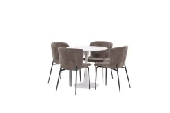 Venture Home Balkonggrupper|Balkongmøbler-Rundt spisesett Hamden, Modesto Brun