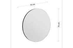 Sminkespeil|Gulvspeil-Rusan Speil 70 cm Rektangulær Svart