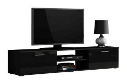 Tv-Benk & Mediabenk-Ruskelsby TV-bänk 180 cm Black Svart