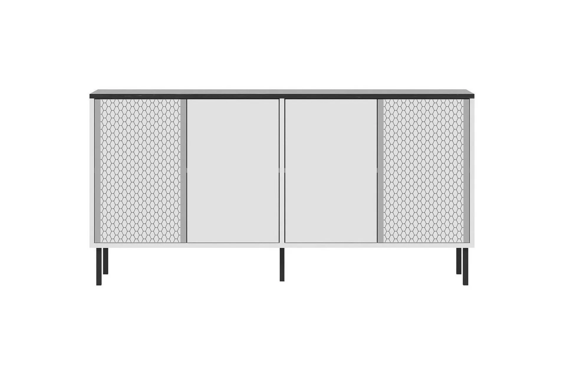 Gangbord|Avlastningsbord-Rynor Konsollbord 150 cm Hvit