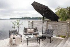 Venture Home Parasoller-Sabal Parasoll 270 cm med LED Svart
