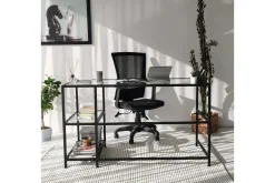 Sabani Skrivebord 130 cm med Oppbevaring 2 Hyller