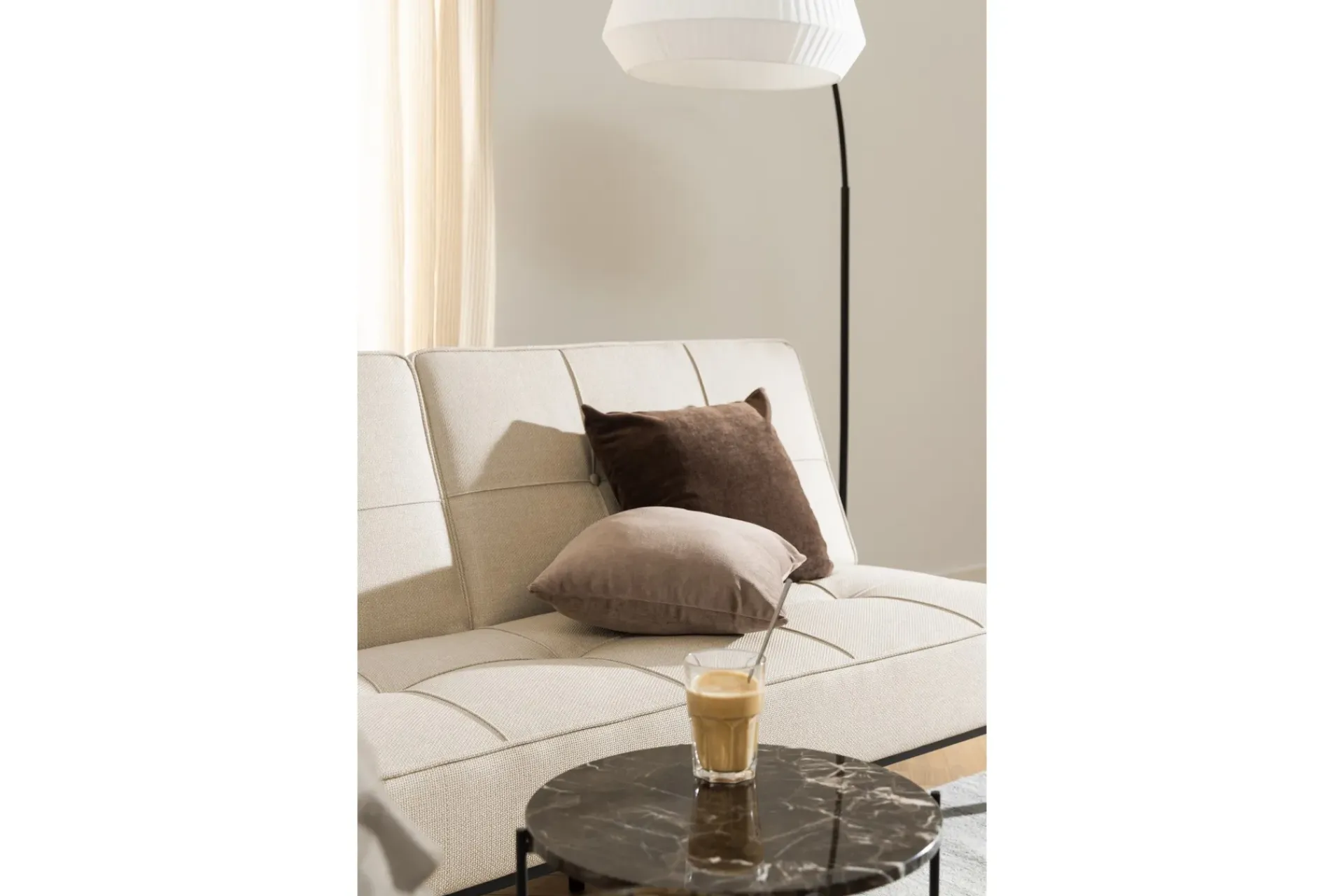 Avlastningsbord-Sakchan Sidebord 42 cm Rund Brun
