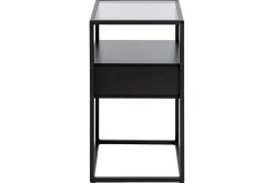 Avlastningsbord-Sakila Nattbord 35 cm Svart