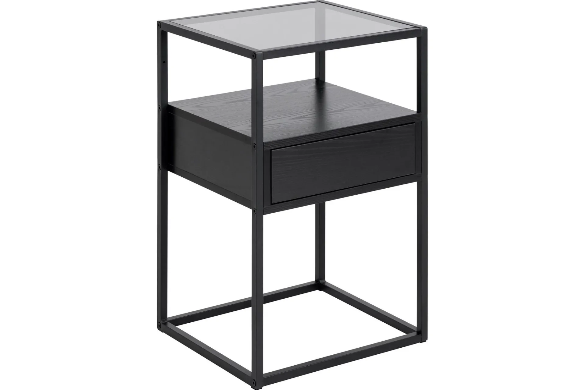 Avlastningsbord-Sakila Nattbord 35 cm Svart