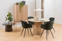 Spisebord & Kjøkkenbord-Saku Spisebord 120 cm Rund tre/Natur/Hvit