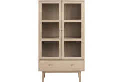 Vitrineskap|Skap-Salama Vitrineskap 144,8 cm Hvit