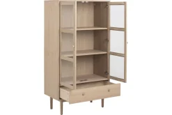 Vitrineskap|Skap-Salama Vitrineskap 144,8 cm Hvit