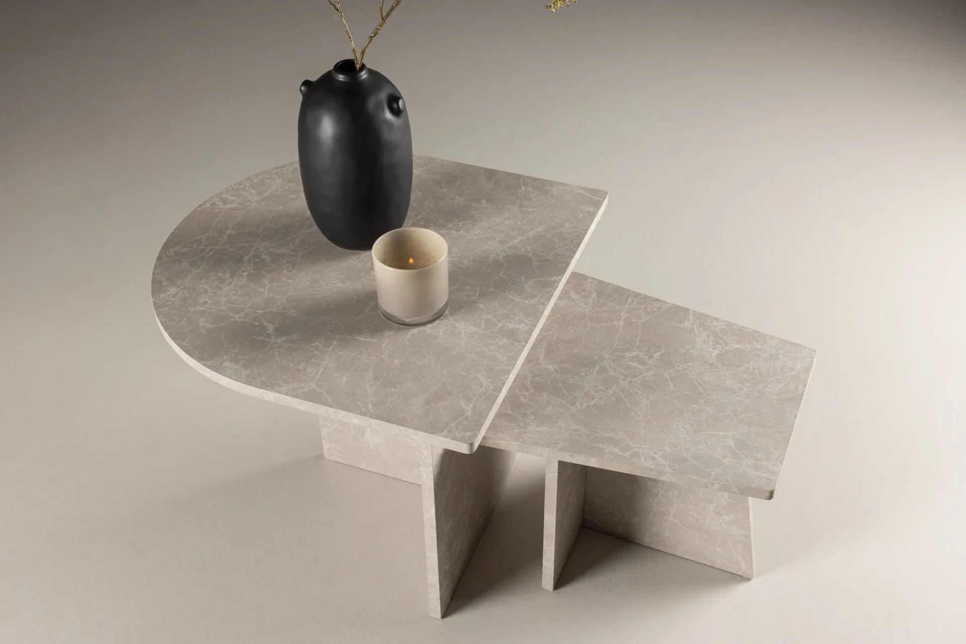Venture Home Avlastningsbord-Sala Travertin Sofabord Beige