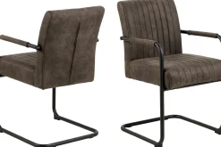 Karmstoler|Spisestoler & Kjøkkenstoler-Salini Lenestol Grey