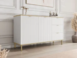 Sideboard & Skjenker-Salmor Skjenk 135x42 cm Hvit