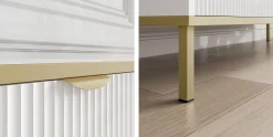 Sideboard & Skjenker-Salmor Skjenk 135x42 cm Hvit