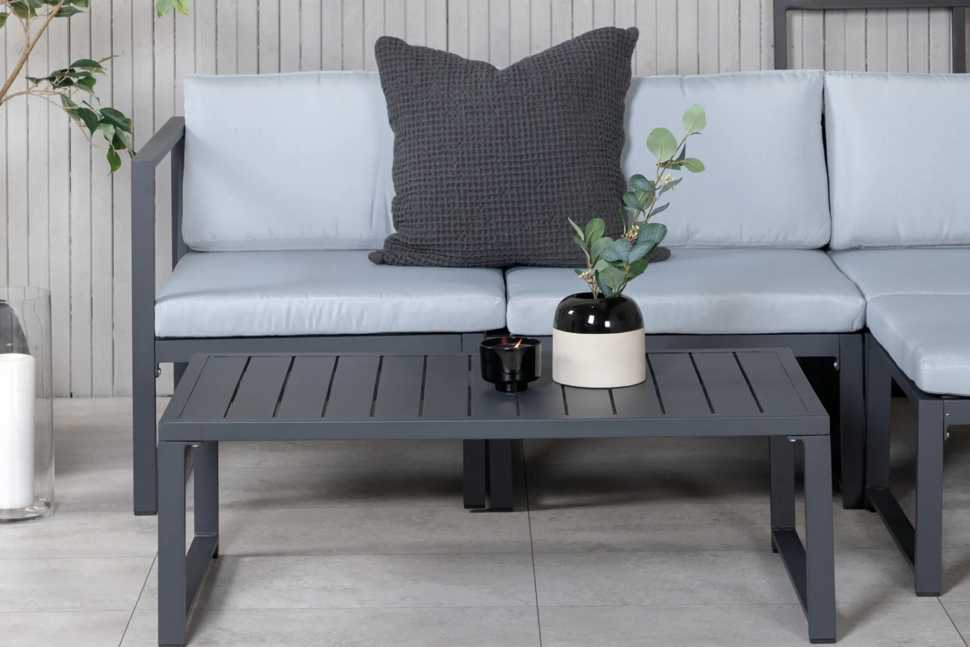 Venture Home Veranda & Terrasse|Loungesett-Salvador Loungegruppe Grå/Svart