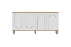Gangbord|Avlastningsbord-Salven Konsollbord 150 cm Eik,Hvit