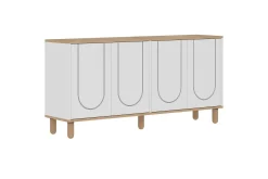 Gangbord|Avlastningsbord-Salven Konsollbord 150 cm Eik,Hvit
