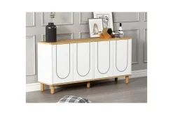 Gangbord|Avlastningsbord-Salven Konsollbord 150 cm Eik,Hvit