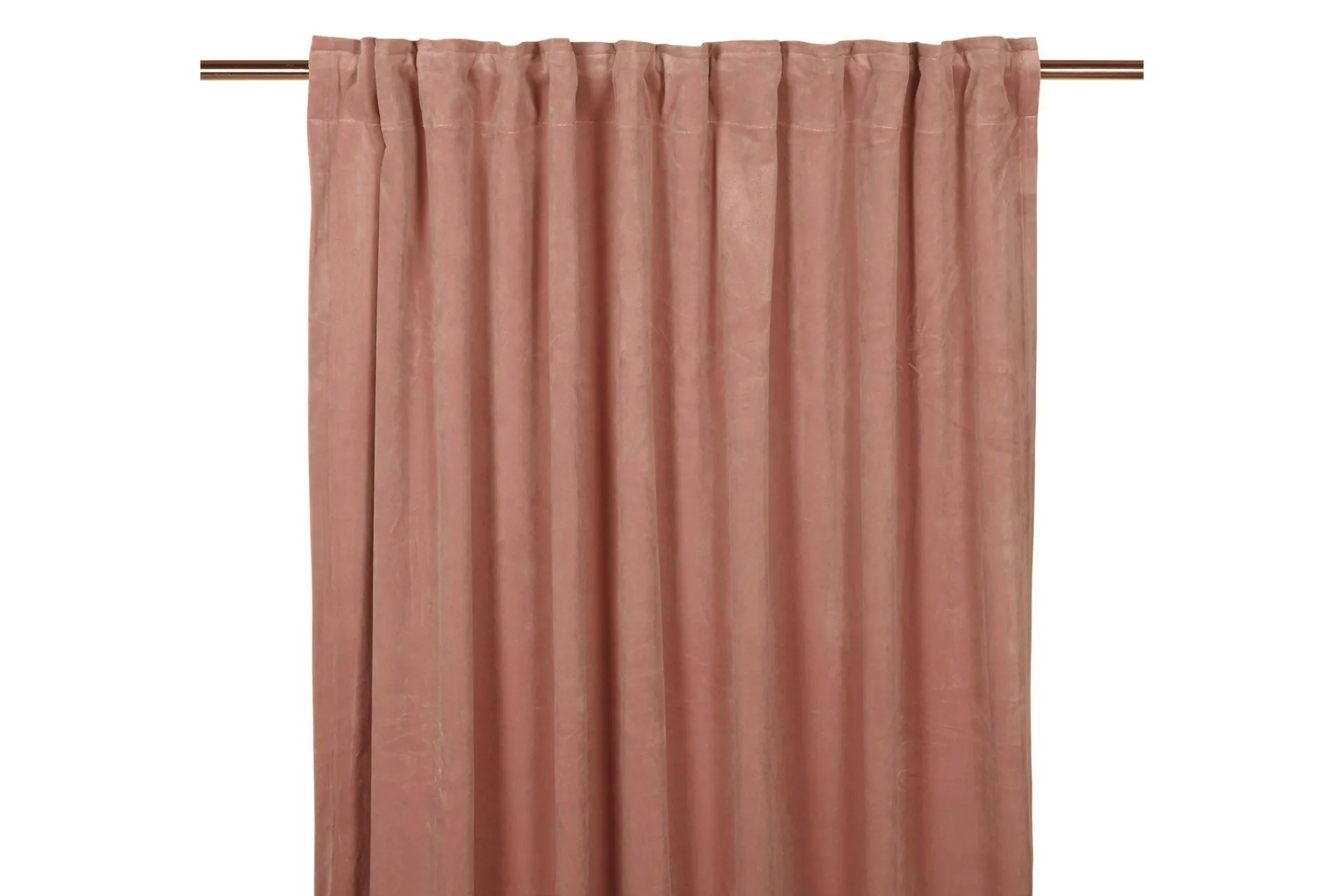Gardinlengder-Sameta Fløyelsgardin Multibåndlengde 2-pk 280 cm Peach