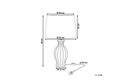Samina Bordlampe 35 cm
