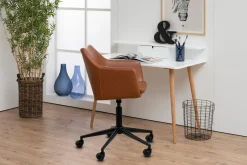 Kontorstol & Skrivebordsstol-Samlar Kontorstol Vintage Brun