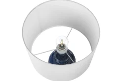Bordlampe|Vinduslampe-Samoste Bordlampe 53 cm E27 Marineblå,Hvit