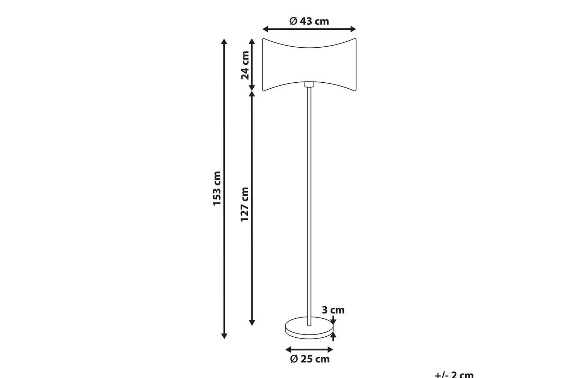Sancalvo Gulvlampe 153 cm