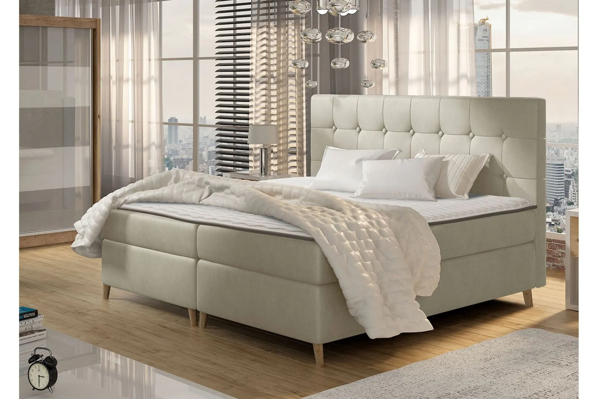 Kontinentalsenger|Seng Med Oppbevaring-Sandham Kontinentalseng 180x200 cm Once 1