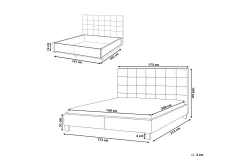Sandrick Kontinentalseng med Oppbevaring 160x200
