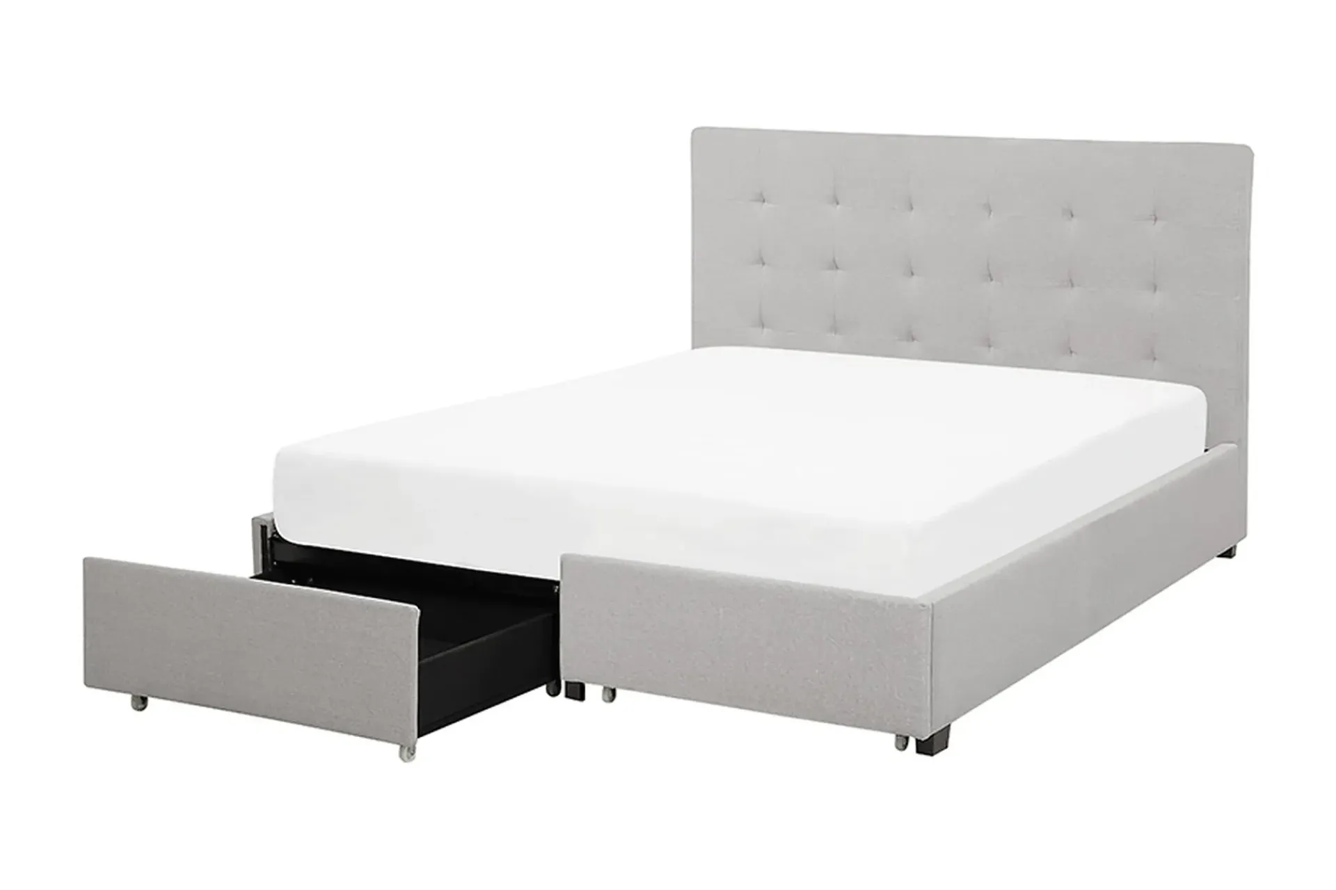 Sengeramme & Sengestamme|Seng Med Oppbevaring-Sandrick Kontinentalseng med Oppbevaring 140x200 Grey
