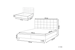 Sengeramme & Sengestamme|Seng Med Oppbevaring-Sandrick Kontinentalseng med Oppbevaring 140x200 Grey