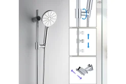 Baderom-Sannahed Dusjsett 70 cm Krom