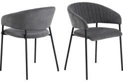 Karmstoler|Spisestoler & Kjøkkenstoler-Sanno Lenestol Grey