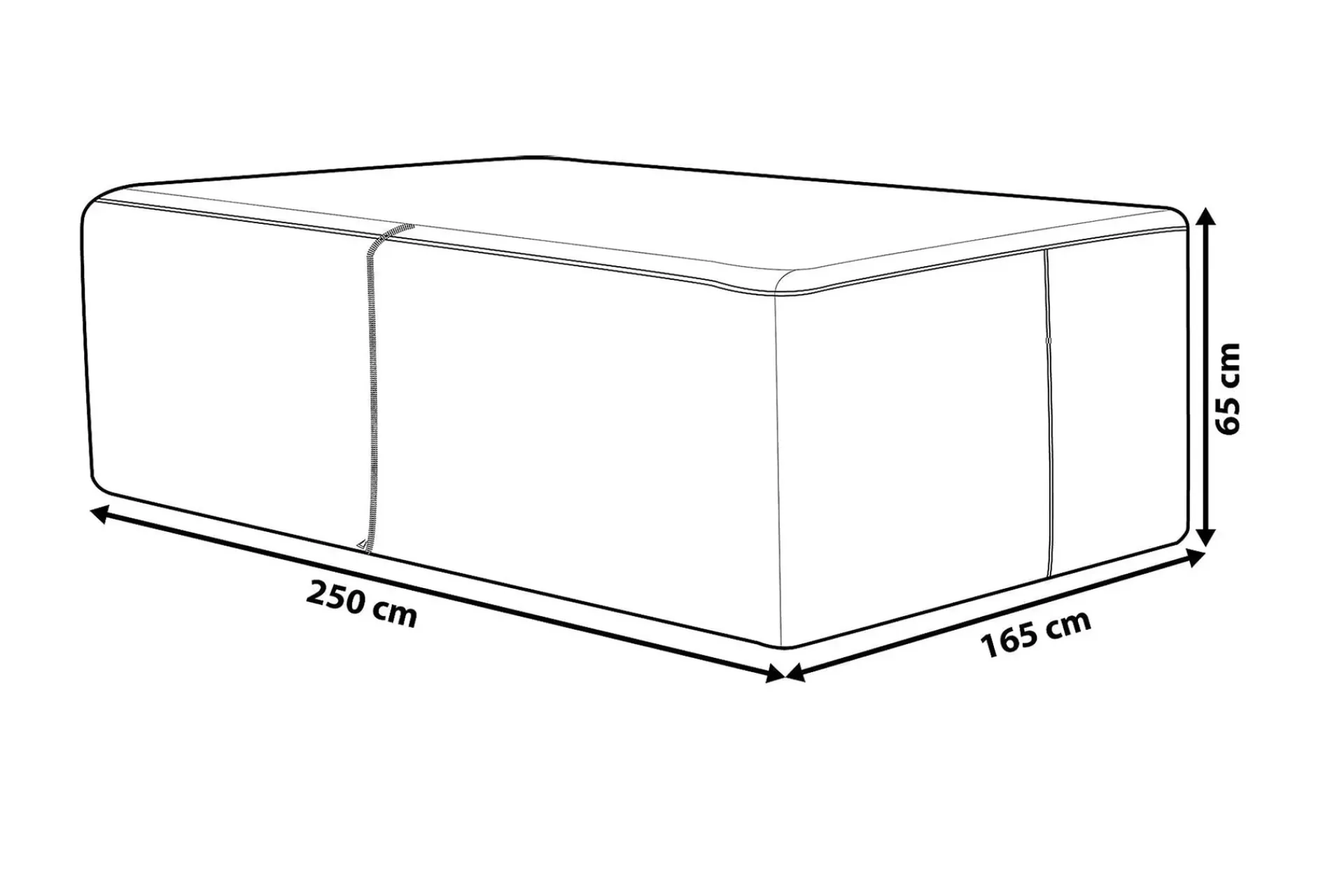 Overtrekk Hagemøbler|Puteoppbevaring & Møbelbeskyttelse-Sano Regnbeskyttelse 165|250 Cm Hvit