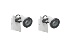 Spotlights & Downlights-Santokari Spotlight 2 stk GU10 Hvit,Svart