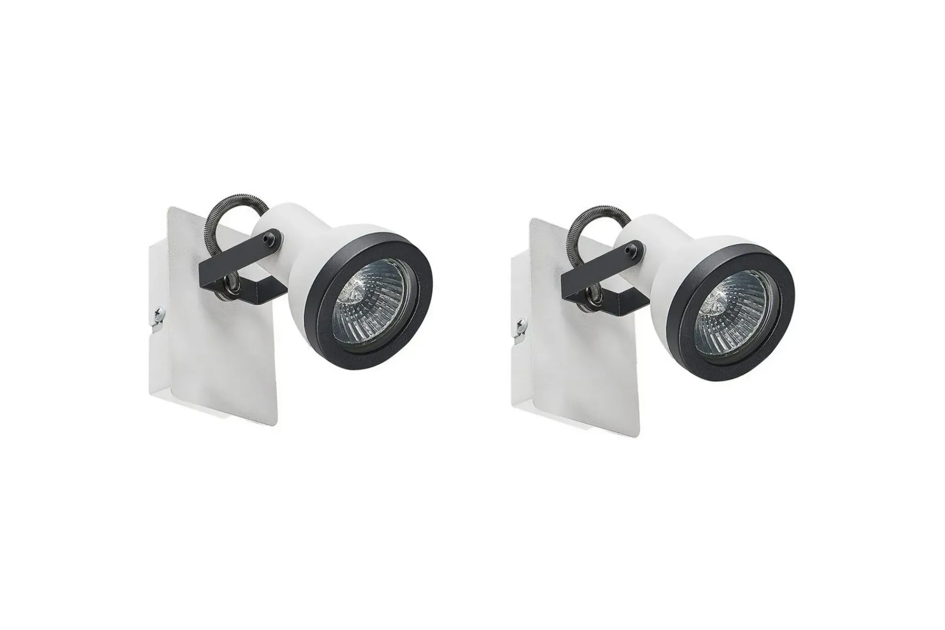 Spotlights & Downlights-Santokari Spotlight 2 stk GU10 Hvit,Svart