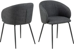 Karmstoler|Spisestoler & Kjøkkenstoler-Sarad Lenestol Grey