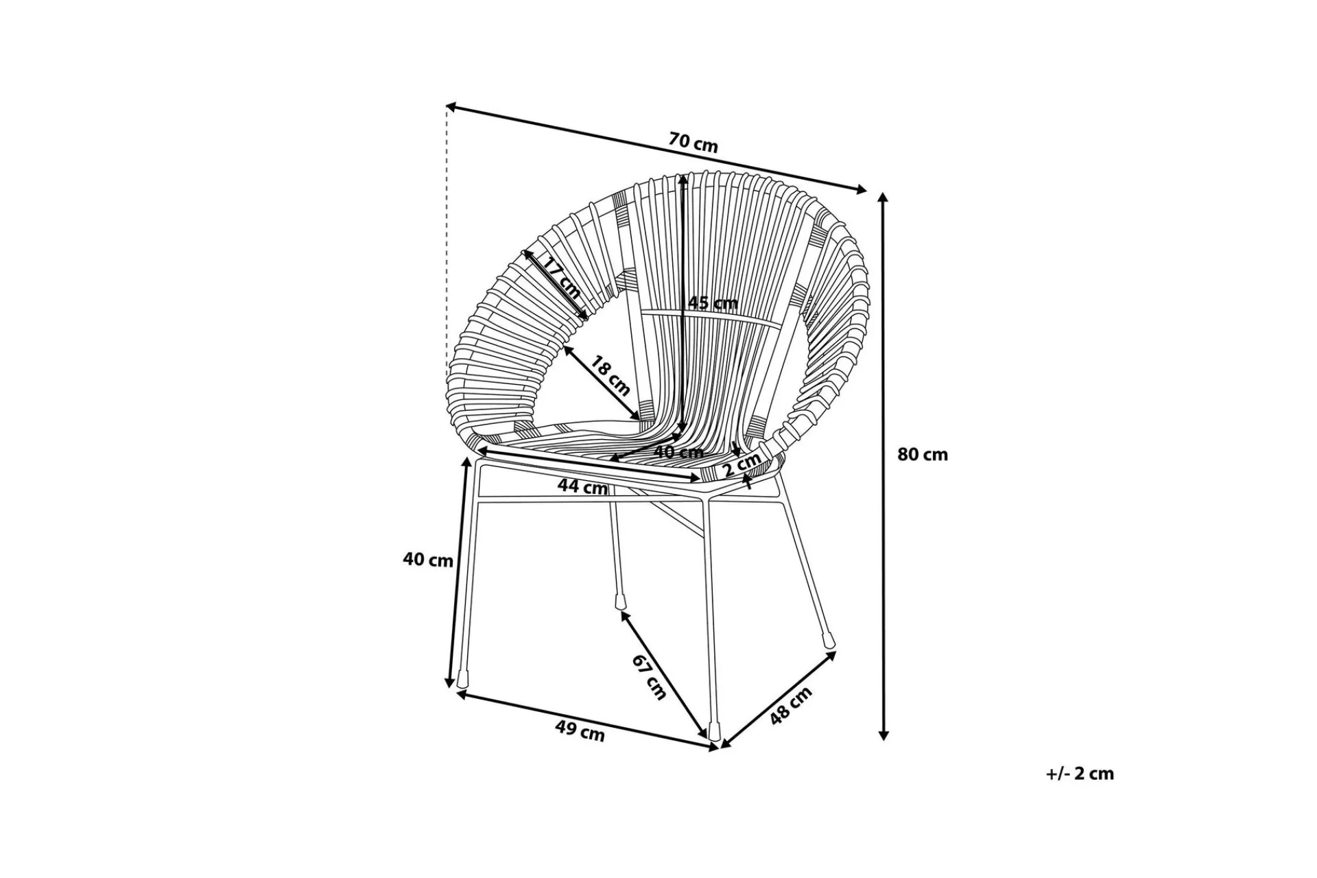 Sarita Stol 2-pk