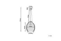 Kjøkkenlampe|Taklampe-Sauer Taklampe 32 cm Sølv