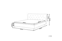 Bedly Sengeramme & Sengestamme-Saverne Dobbeltseng 140 | 200 cm Grey