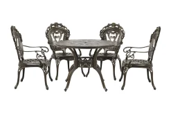 Spisegrupper Hage-Scario Spisegruppe 100 cm + 4 Stoler Brun