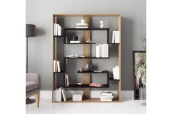 Bokhylle-Schmand Bokhylle 120 cm Svart,Eik