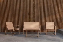 Venture Home Scopello sofagruppe 2-seters sofa + 2 lenestoler med bord utendørs