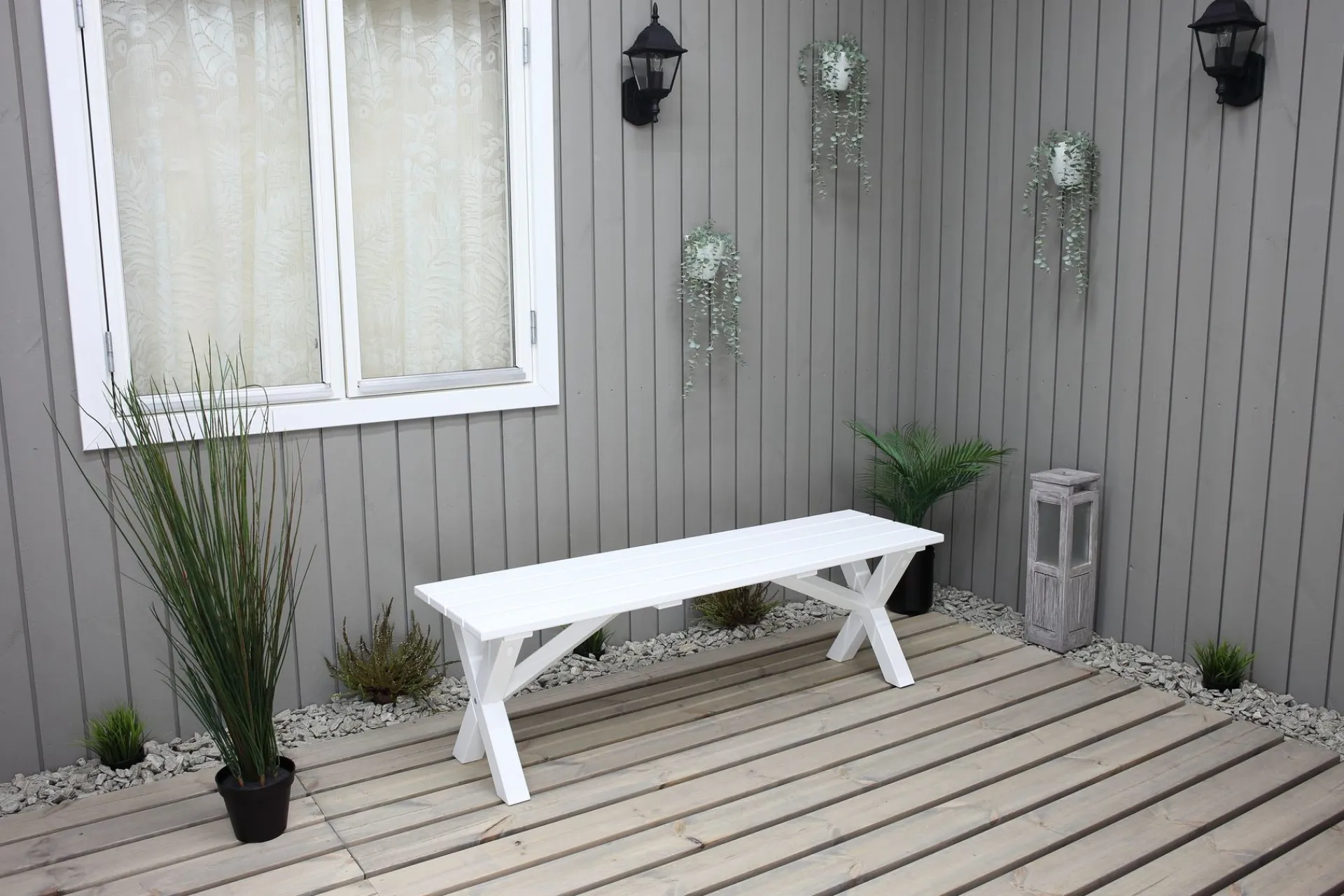 KWA Entrebenk|Benk-Scottsdale Sittebenk 140 cm Hvit