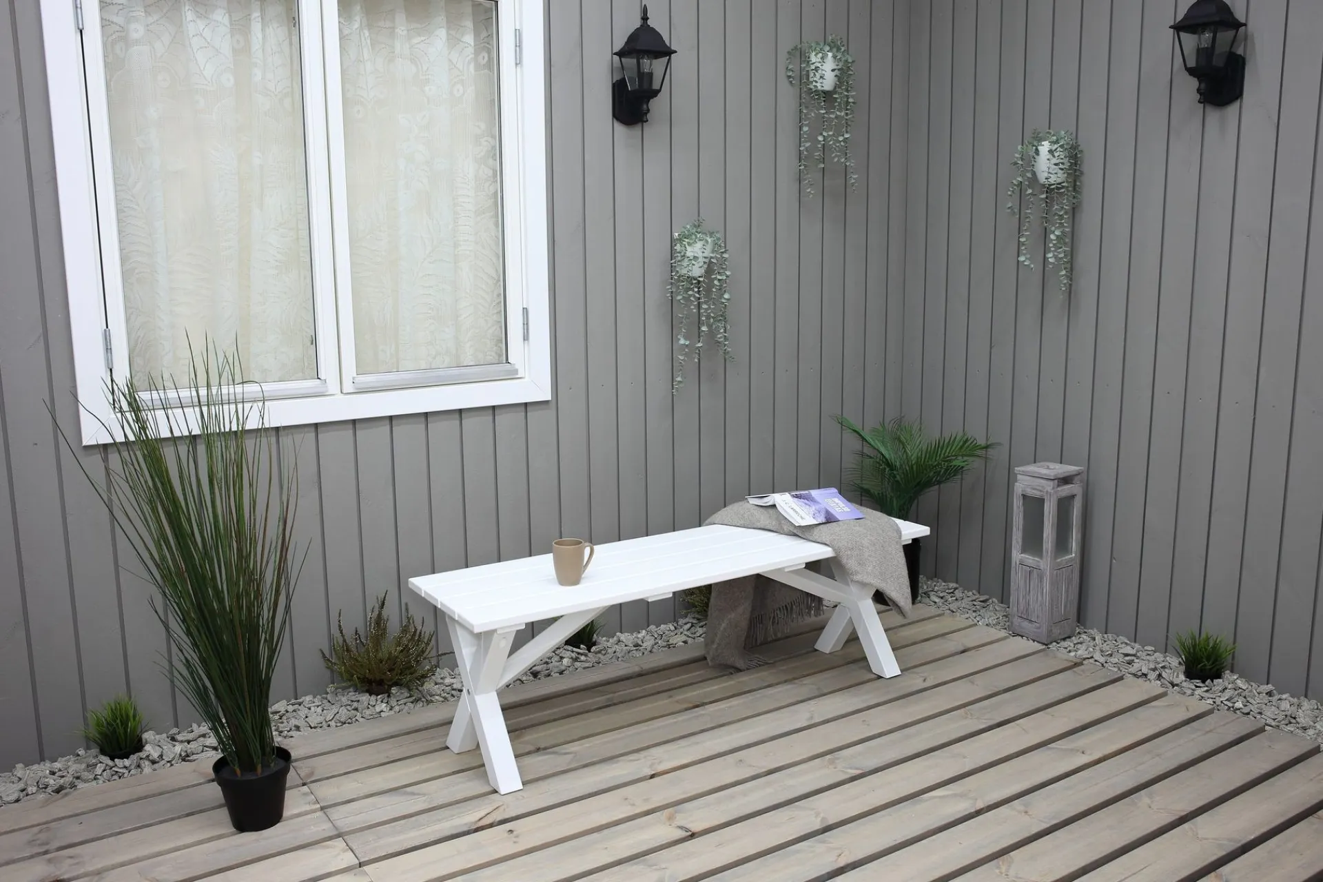 KWA Entrebenk|Benk-Scottsdale Sittebenk 140 cm Hvit
