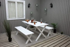 KWA Entrebenk|Benk-Scottsdale Sittebenk 140 cm Hvit