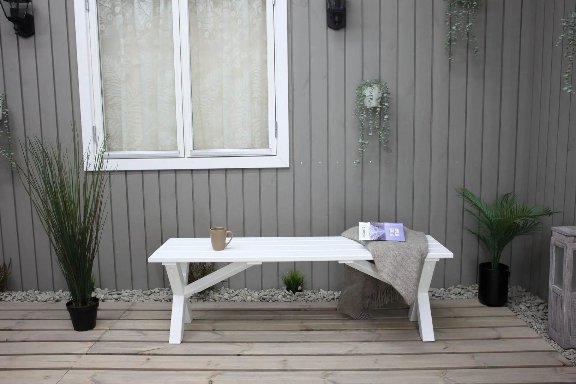 KWA Entrebenk|Benk-Scottsdale Sittebenk 140 cm Hvit